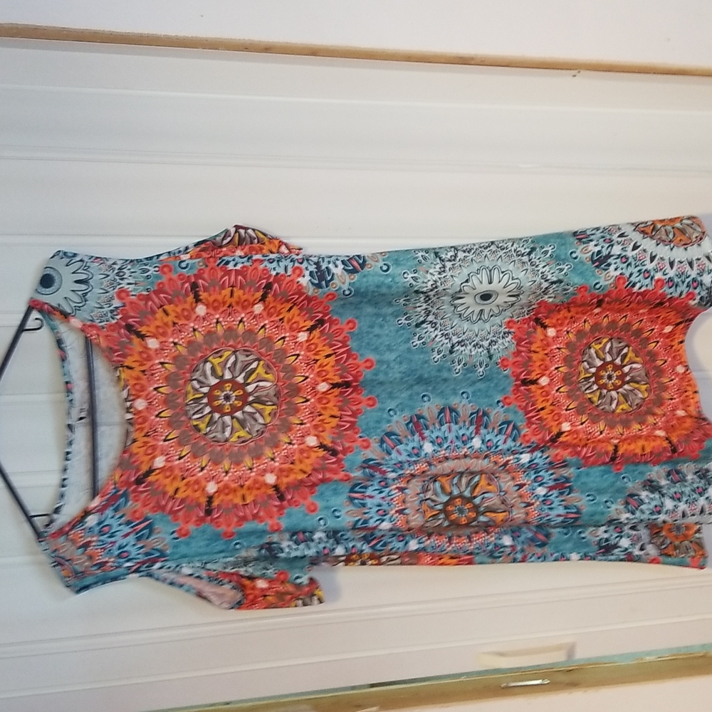 Xxl blu and orange tunic